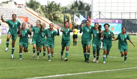 প্রথমার্ধে নেপালের জালে ২ গোল বাংলাদেশের