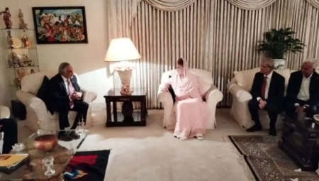খালেদা জিয়ার সাথে সাক্ষাতে ফিরোজায় ইসহাক দার
