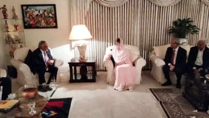 খালেদা জিয়ার সাথে সাক্ষাতে ফিরোজায় ইসহাক দার